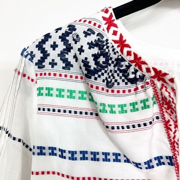 Joie Jenollina Embroidered Top Womens Embroidered Ladies Small New - Picture 11 of 13
